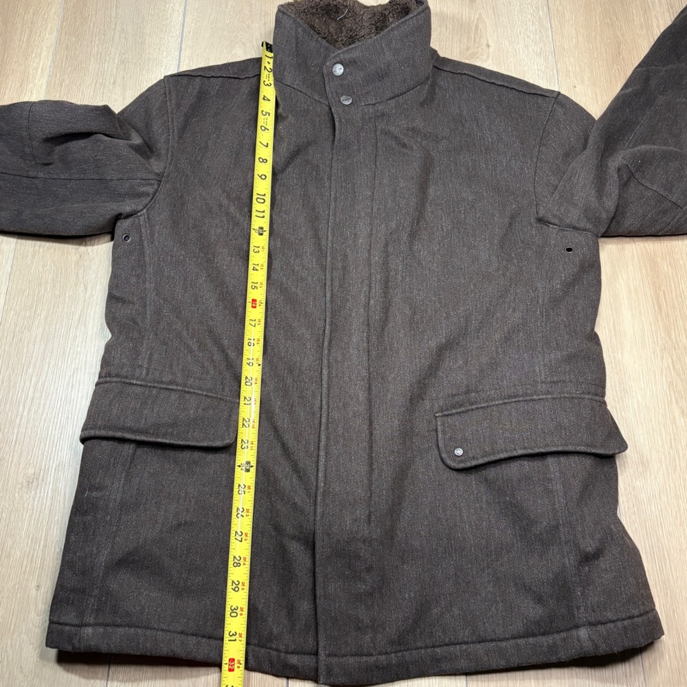 Strellson Swiss Cross Wool Edition Men Brown Field Jacket Quilted Utility 54 XXL - Picture 10 of 12